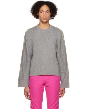 Eckhaus Latta Off- Ash Jumper - Grey