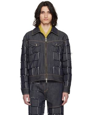 ANDERSSON BELL New Patchwork Denim Jacket - Black