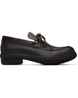 Givenchy Chaussures Bateau Echo Brunes En Cuir - Noir