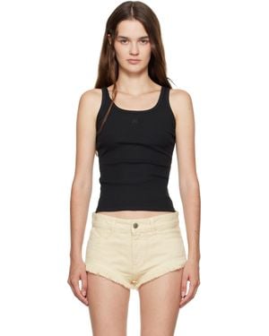 Amiri 'Ma' Embroidery Tank Top - Black