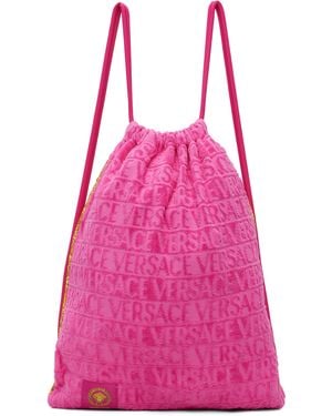 Versace 'I Heart Baroque' Gym Carrier Backpack - Pink