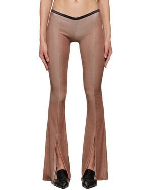 Poster Girl Cutout Pants - Brown