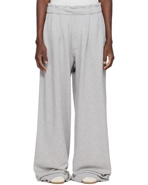 Dries Van Noten Pleated Joggers - Grey