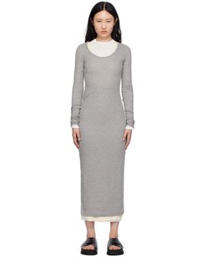 JIL SANDER レイヤードマキシドレス Jil Sander レイヤード マキシドレス ブラック | Lyst