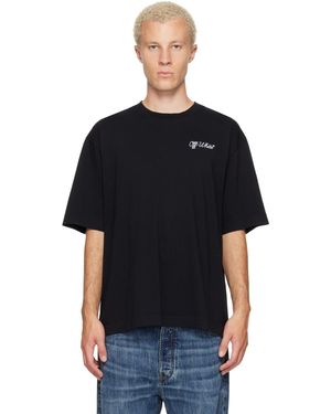 Off-White c/o Virgil Abloh Script Logo Skate T-Shirt - Black