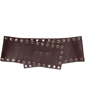 Belle Anna Burgundy Dilara Belt - Brown