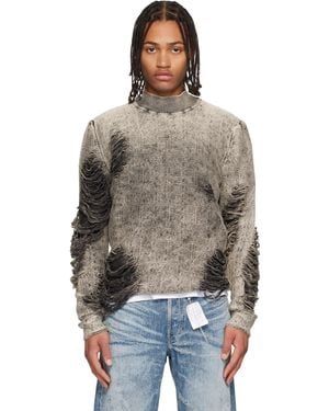 DIESEL グレー K-Fjordi タートルネック - ブラック