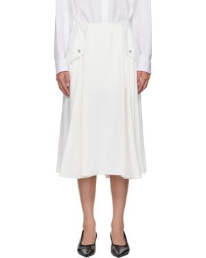 ボッテガヴェネタ Bottega Veneta Viscose Skirt Bottega Veneta Lightweight Viscose Loops Skirt in Chalk | FWRD
