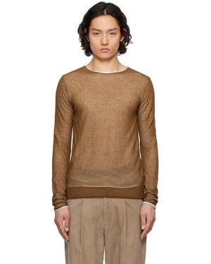 国内発送 Entire Studios☆サーマル 長袖 Tシャツ CORK ブラウン メンズ Entire studios Tシャツ (長袖) | オンラインセールは