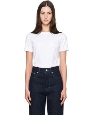 Balmain S/S Mini Embroidered Jersey T-Shirt - White