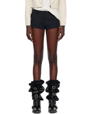 R13 Tailored Micro Shorts - Black
