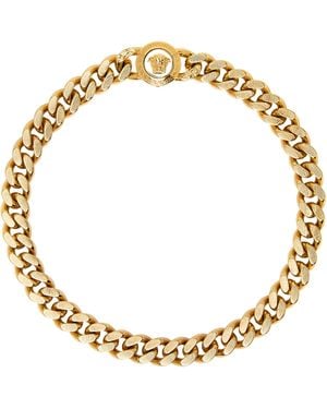 Versace Chaine Dorée À Logo Medusa - Métallisé