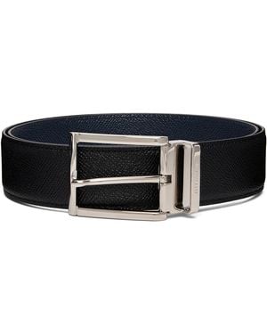 Ferragamo Reversible & Adjustable Rectangular Buckle Belt - Black
