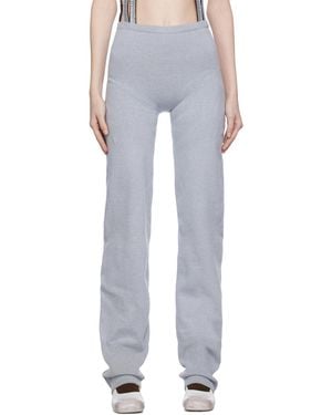 Sinéad O'Dwyer Ribbed Lounge Trousers - Black