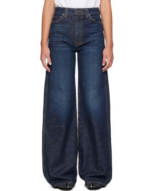 KHAITE Dane Stretch Jeans - Blue