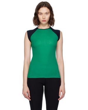 Baserange Débardeur Gene Bleu Marine - Vert