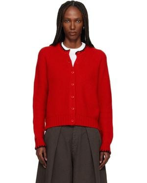 YMC Lotus Cardigan - Red