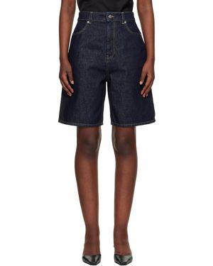 Loulou de Saison Isu Lds Denim Shorts - Blue