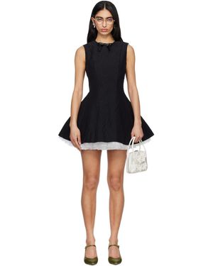 ShuShu/Tong Puffy Sleeveless Minidress - Black