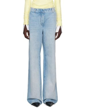 Dries Van Noten ブルー ワイド ジーンズ