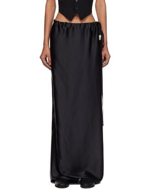 Ann Demeulemeester Eveline Long Bias Maxi Skirt - Black