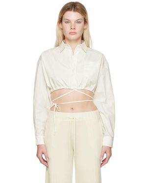 ANDREADAMO Andreādamo Off- Coulisse Shirt - White