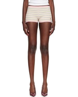 Amiri Ma Striped Micro Shorts - Multicolor