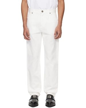 Balmain Straight Jeans - White