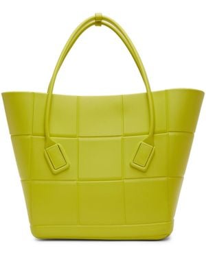 Bottega Veneta Medium Arco Rubber Tote - Yellow