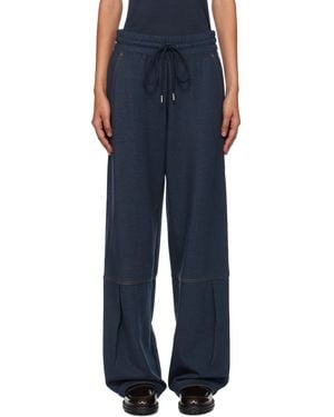 MM by Max Mara ネイビー Panfilo ラウンジパンツ - ブルー