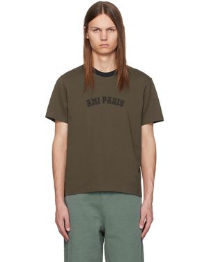 Ami Paris ブラウン Tシャツ - ブラック