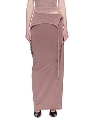 OTTOLINGER Slitted Maxi Skirt - Red