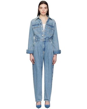 Agolde Combinaison Silka Bleue En Denim - Noir