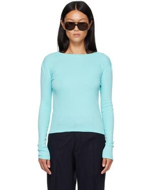 HOMMEGIRLS Fruit Of The Loom Edition Long Sleeve Slim T-Shirt - Blue