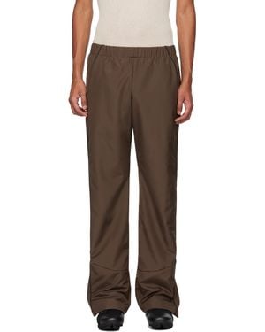 Robyn Lynch Recycled Polyester Track Trousers - Brown