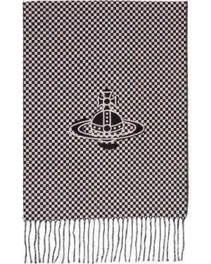 Vivienne Westwood Checkmate Scarf - Black