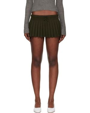GUIZIO Khaki Vivienne Miniskirt - Black