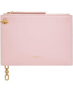 Balmain Pulse Zipped Pouch - Pink
