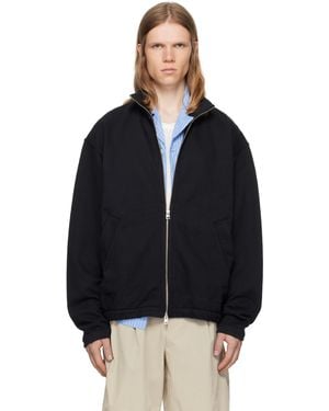 Norse Projects Bjorn Organic Loopback Track Jacket - Black