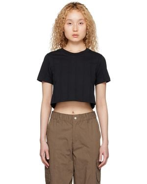 Nike ブラック クロップド Tシャツ