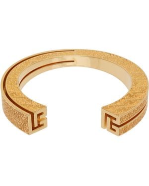 Balmain Bracelet Jonc À Logos Pb - Noir