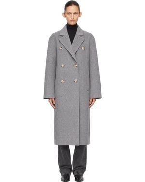 Loulou de Saison Irvin Long Wool Coat - Gray