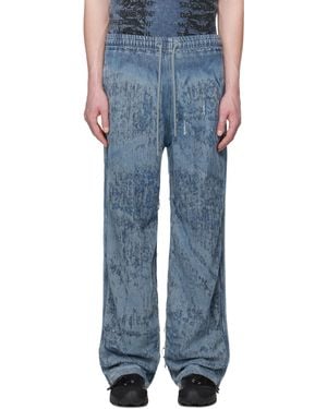 DIESEL ブルー D-Enimos-Fsg トラウザーズ