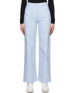 Raf Simons Blue Wide Leg Jeans - Black