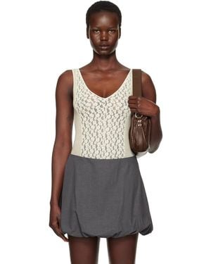 Baserange Off- Crescent Bodysuit - Multicolour