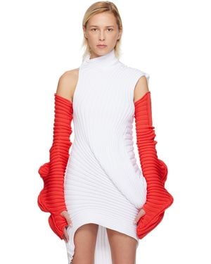 Issey Miyake Knit 'As It Is' Gloves - Red