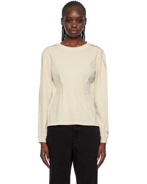 lesugiatelier Darted Long Sleeve T-Shirt - Black