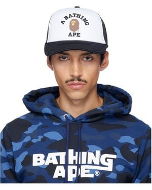 A Bathing Ape University Mesh Cap - Blue
