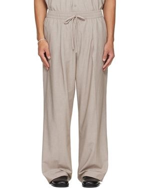 Fear Of God Pleat Front Drawstring Trousers - Grey