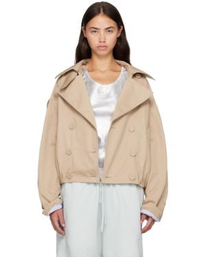 Acne Studios Short Trench Jacket - Natural